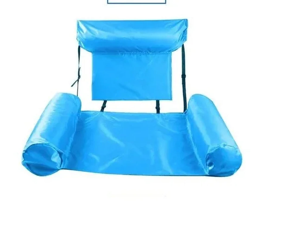 PVC Summer Inflatable Foldable Floating Row Swimming Pool Water Hammock Air Mattresses Bed Beach Water Sports Lounger Chair